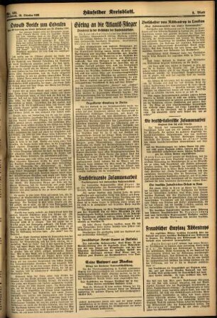 Zweite Ausgabe vom Mittwoch, den 28. Oktober 1936.