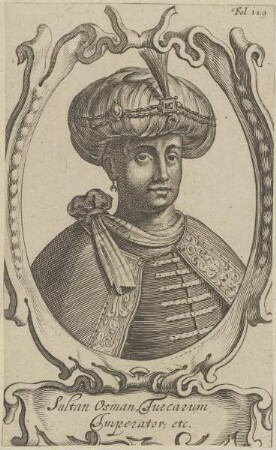 Bildnis von Osman, Sultan des Osmanischen Reiches