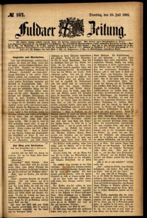 Ausgabe vom Dienstag, den 18. Juli 1882.