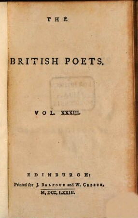 The Poetical Works Of The Right Honourable Joseph Addison, Esq.