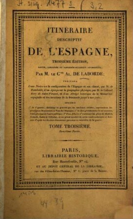 Itinéraire descriptif de l'Espagne, 3,2