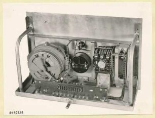 10-kW-Fernsehsender Nr. 507, Schrank B11 Einschub Heizgleichrichter/ Siebkette, Foto 1954
