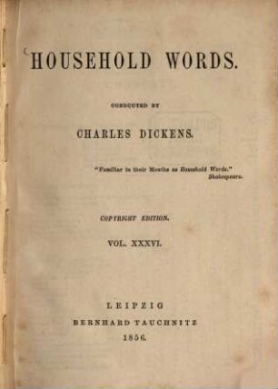 Household words, 36