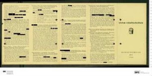 Programm 5. Monatsabschnitt 1946