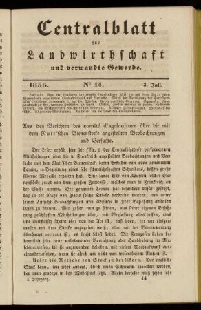 1835. No. 14. 3. Juli