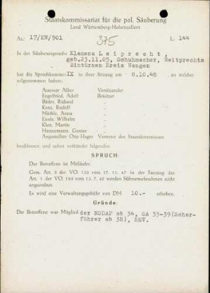 Leiprecht, Klemens