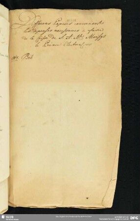 [Faszikel 44: Notizen und Auflistungen zu den Kosten der Hofhaltung des Kurprinzen Friedrich Christian (1722-1763)]