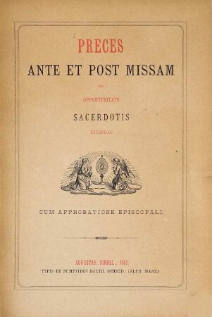 Preces ante et post missam pro opportunitate sacerdotis dicendae