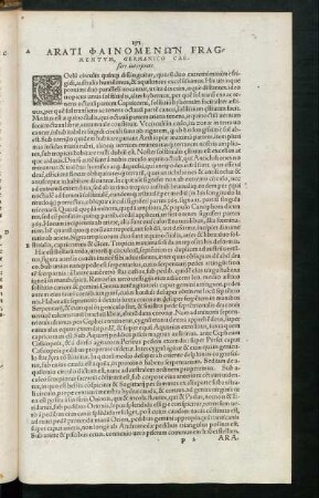[Arati Solensis Phaenomena. Germanico Caesare interprete]