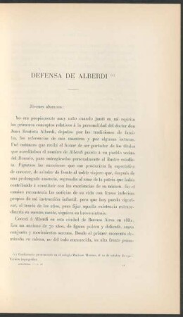 Defensa de Alberdi