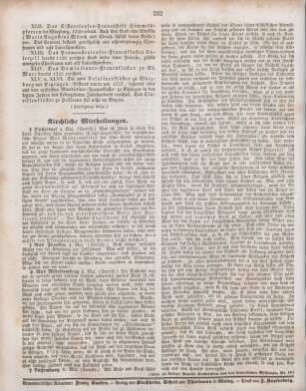 232 Kirchliche Mittheilungen