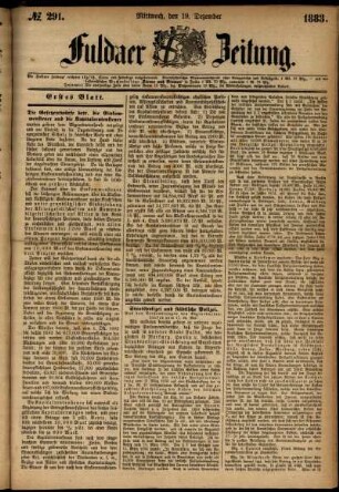 Ausgabe vom Mittwoch, den 19. Dezember 1883.