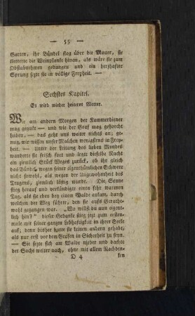 Sechstes Kapitel.