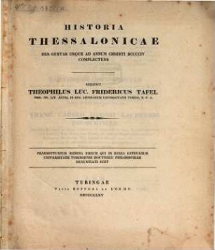 Historia Thessalonicae, res gestas usque ad annum Christi 904 complectens