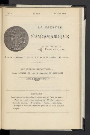 N° 9. 1er Juin 1898