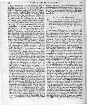 Scharres, J.: Bemerkungen über den deutschen Zollverein und über die Wirkung hoher Zölle, in nationalökonomischer Hinsicht. Nürnberg: Riegel & Wießner 1828
