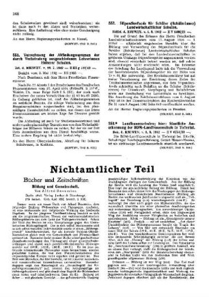 Stipendienfonds für Schüler (Schülerinnen) Landwirtschaftlicher Schulen : [Amtliche Erlasse] ; [Amtlicher Teil]