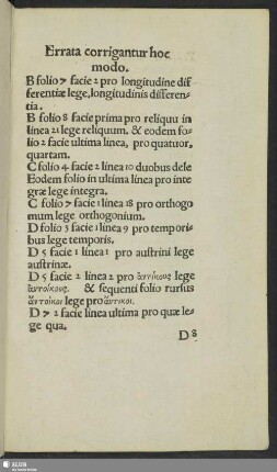 Errata corrigantur hoc modo