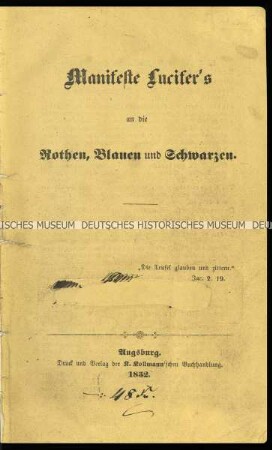 Fiktive Briefe an die Protagonisten der Revolution 1848