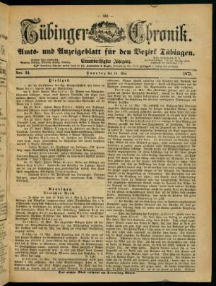 389-406, 16. Mai (Nro. 94) - 22. Mai (Nro. 97)