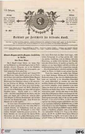 Eduard Magnus und die Magnus-Ausstellung in Berlin, [1]