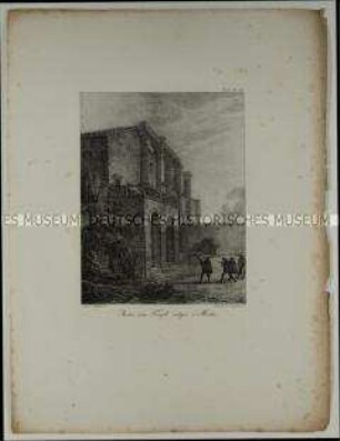 Ruines d'un Temple antique à Merida (T. II/Pl. 59 des Mappenwerkes: Souvenirs Pittoresques)