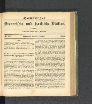 No. 107. 12. Oktober 1850