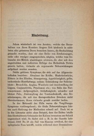 Zur Toxicologie des Broms : Inaug. Diss.