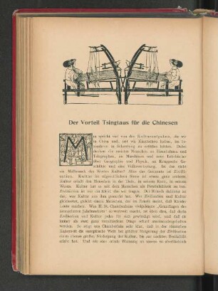 Der Vorteil Tsingtaus für die Chinesen