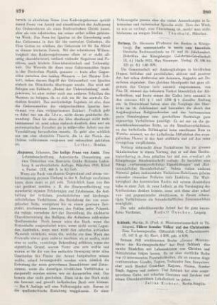 280 [Rezension] Nottarp, Hermann, Zur Communicatio in sacris cum haereticis