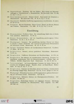 Einrichtung (Nr. 485-517)