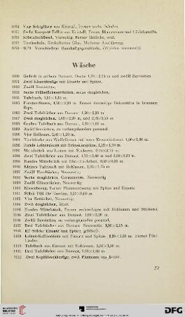 Wäsche (Nr. 1080-1197)