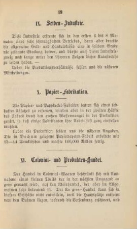 IX. Seiden-Industrie.