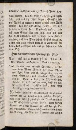 395-408, Hundertundvierundzwanzigste Rede. - Hundertundsiebenundzwanzigste Rede.