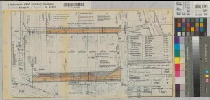 Münster (Münster) Berg Fidel Straßenbau Lageplan Blatt 5 Erschließungsstraßen S/T (von Corfey-/Lechterstraße) 1968/69 1 : 500 29 x 54 Pause Tiefbauamt Stadt Münster Regierung Münster Nr. 34021