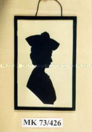 Wandschmuck: Scherenschnitt Rosa Luxemburg
