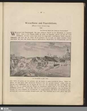 Wasserfluten und Feuersbrünste