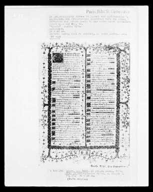 Livre des propriétés des choses / De propriétés rerum — Anfangsseite mit Wappen (?), Folio 2