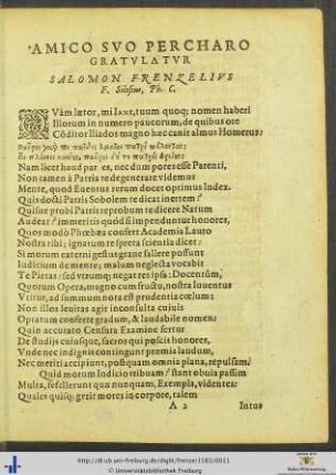 Gratulatoria Carmina