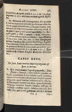 Caput XXVII. - XXX.
