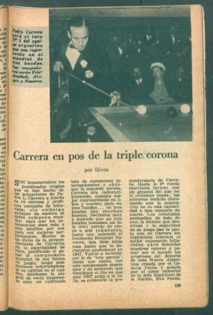 Carrera en pos de la triple corona