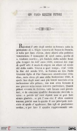 Gio. Paolo Grazzini, pittore