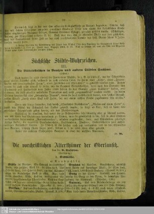 Die vorchristlichen Alterthümer der Oberlausitz
