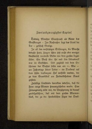 Zweiundzwanzigstes Kapitel