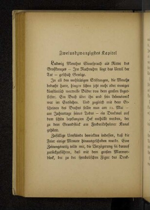 Zweiundzwanzigstes Kapitel