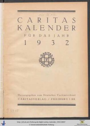 Caritas-Kalender