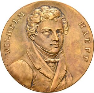 Medaille auf Wilhelm Hauff