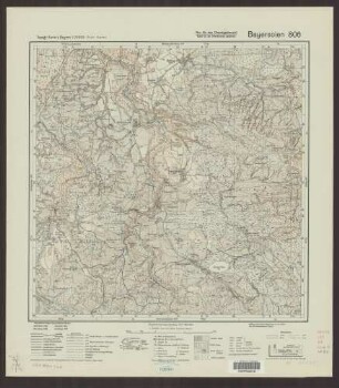806 Bayersoien ; Topographische Karte von Bayern 1:25.000 [Positionsblätter]