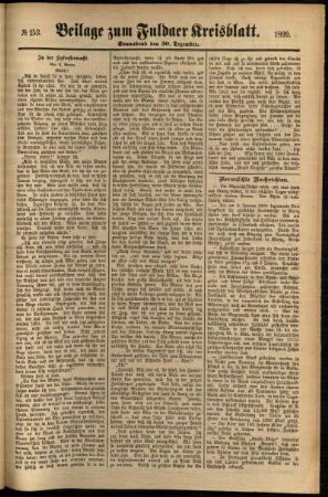 Zweite Ausgabe vom Samstag, den 30. Dezember 1899.