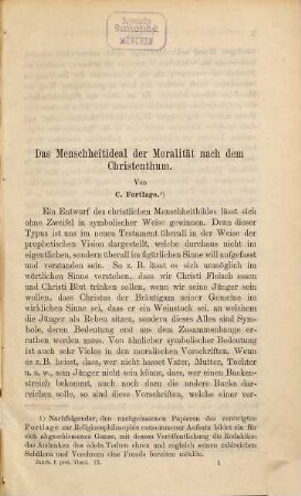 Jahrbücher für protestantische Theologie. 9. 1883